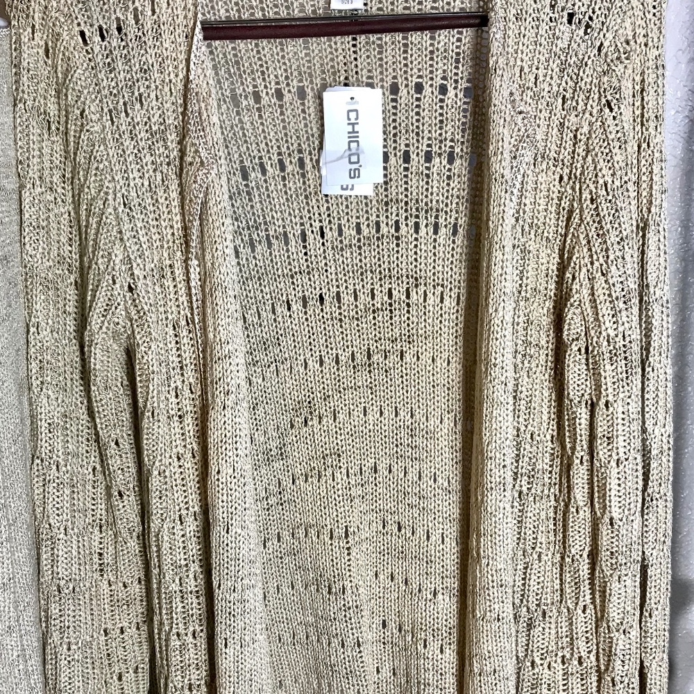 Chico’s knit open cardigan with matching tank !